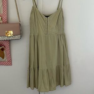 Forever 21 Sage Green Babydoll Dress